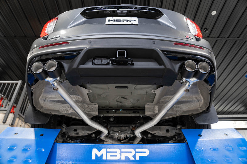 MBRP 20-21 Ford Explorer ST 3.0L EcoBoost Dual Rear Exit Axle Back w/ Quad Carbon Fiber Tips - T304-SR1 Performance