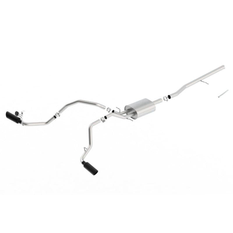 Borla 14-16 Chevrolet Silverado 1500 5.3L ATAK Catback Exhaust w/ Black Chrome Tips-SR1 Performance