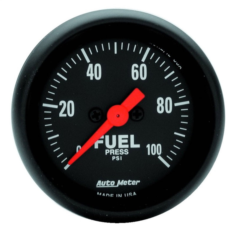 Autometer FSE 52.4mm 0-100 PSI w/o Peak & Valley Fuel Press Gauge-SR1 Performance