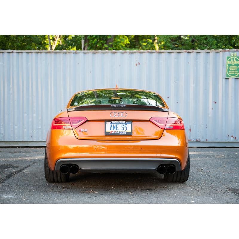AWE Tuning Audi B8.5 S5 3.0T Track Edition Exhaust - Diamond Black Tips (102mm)-SR1 Performance