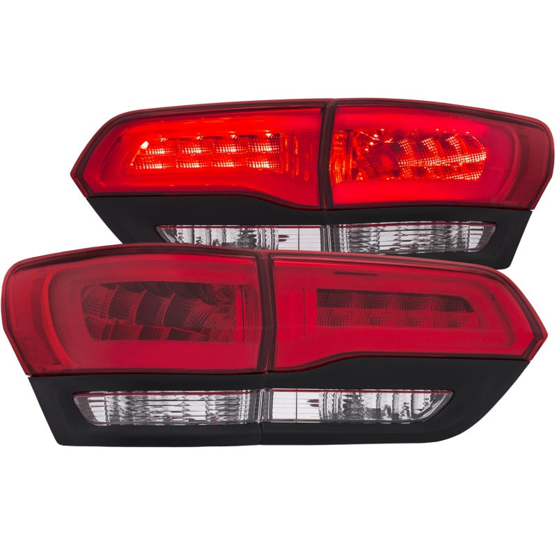 ANZO 2014-2016 Jeep Grand Cherokee LED Taillights Red/Clear-SR1 Performance