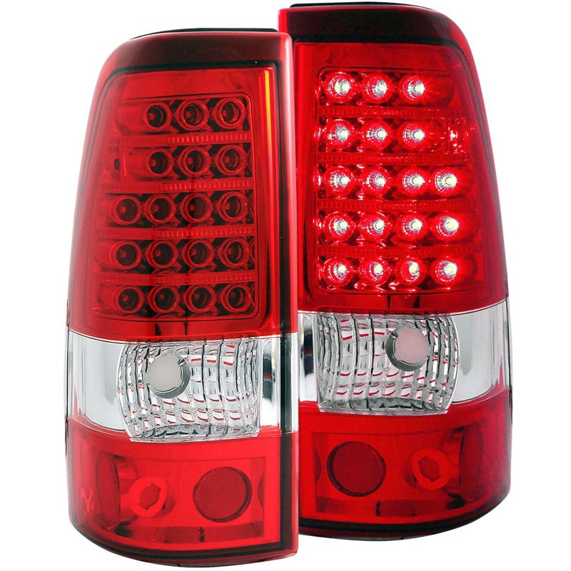 ANZO 2003-2006 Chevrolet Silverado 1500 LED Taillights Red/Clear-SR1 Performance