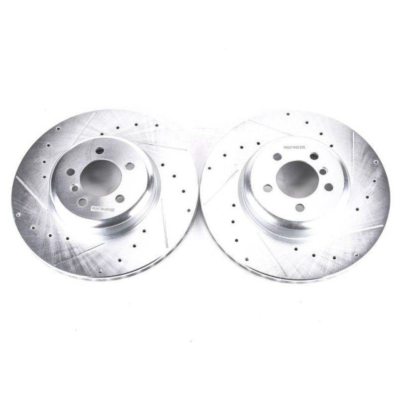 Power Stop 13-15 BMW 335i Front Evolution Drilled & Slotted Rotors - Pair-SR1 Performance
