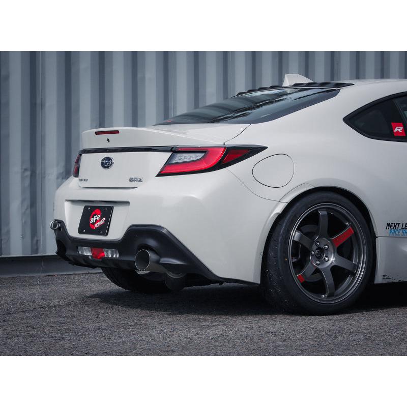 aFe 13-22 Toyota GR86/FR-S/BRZ H4-2.0L/2.4L Takeda 3in 304 SS Cat-Back Exhaust System w/ Brushed Tip-SR1 Performance