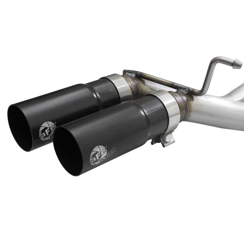 aFe Rebel 3in 409 SS Cat-Back Exhaust 2021 Ford F-150 V6 2.7L/3.5L (tt)/V8 5.0L w/ Black Tips-SR1 Performance
