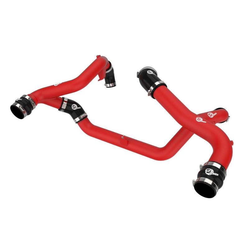 aFe 22-23 Ford Explorer BladeRunner Aluminum Hot and Cold Charge Pipe Kit - Red-SR1 Performance