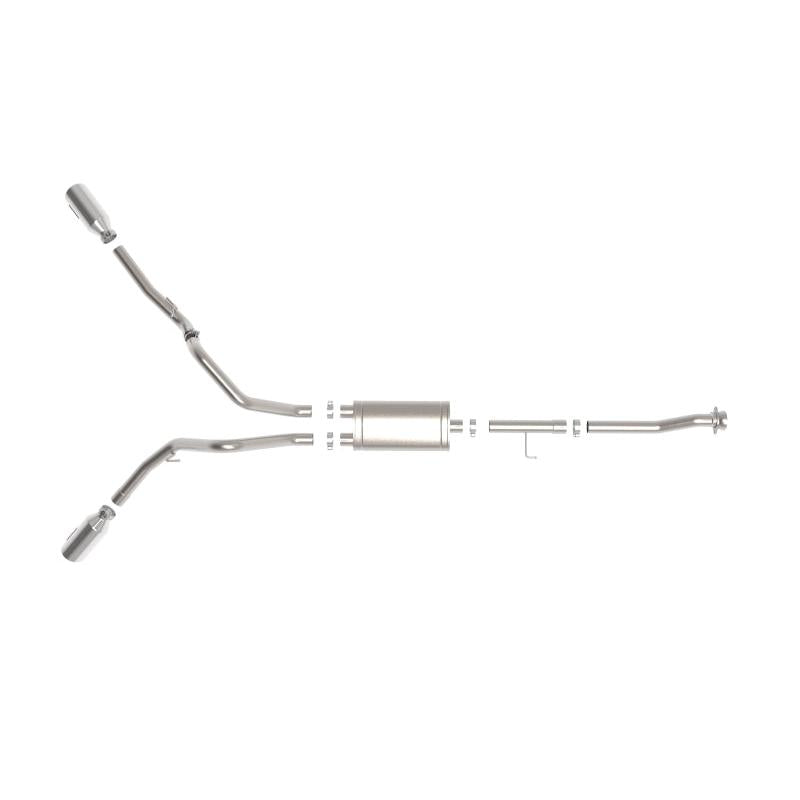 aFe Vulcan 3in 304 SS Cat-Back Exhaust 2021 Ford F-150 V6 2.7L/3.5L (tt)/V8 5.0L w/ Polished Tips-SR1 Performance