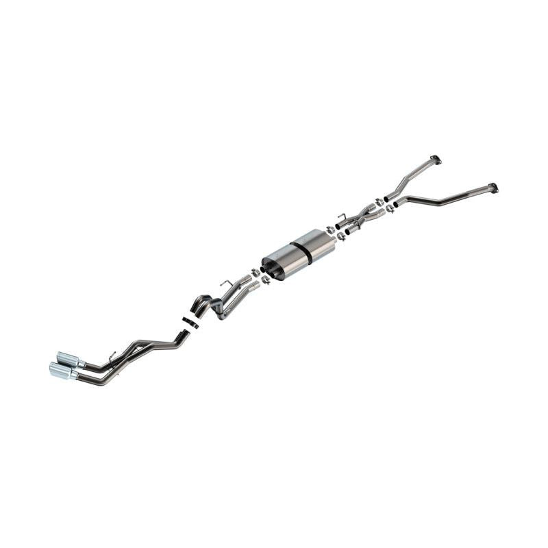 Borla 22-24 Toyota Tundra 3.4L V6 (Inc. Hyb.) Ext. Cab/STD Bed/145.7in WB ATAK Cat-Back - Chrome-SR1 Performance