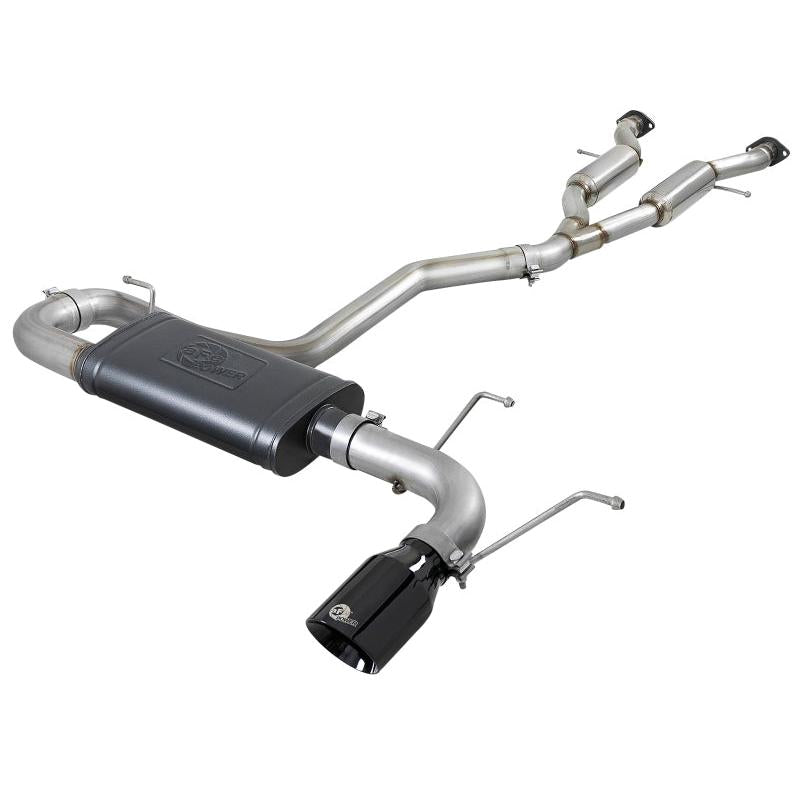 aFe Large Bore HD 3in 304 SS Cat-Back Exhaust w/ Black Tips 14-19 Jeep Grand Cherokee (WK2) V6-3.6L-SR1 Performance