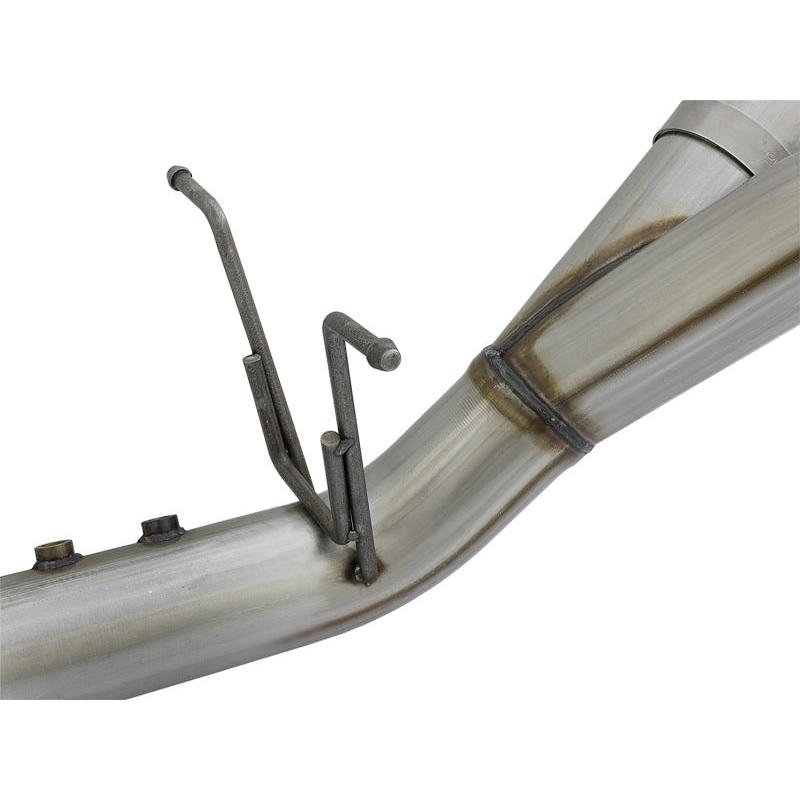 aFe Large Bore-HD 4in 409-SS DPF-Back Exhaust w/Dual Polished Tips 2017 GM Duramax V8-6.6L (td) L5P-SR1 Performance
