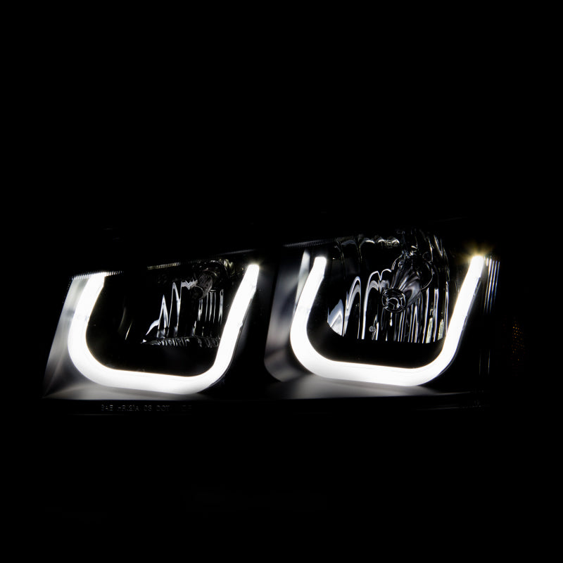 ANZO 2003-2006 Chevrolet Silverado 1500 Projector Headlights w/ U-Bar Black-SR1 Performance