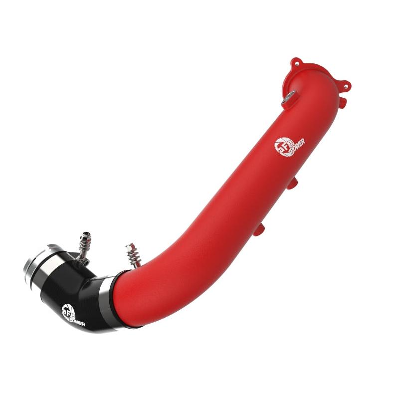 aFe BladeRunner Red 2-3/4in Aluminum Charge Pipe 2021 Toyota Supra GR (A90) I4-2.0L (t) B48-SR1 Performance
