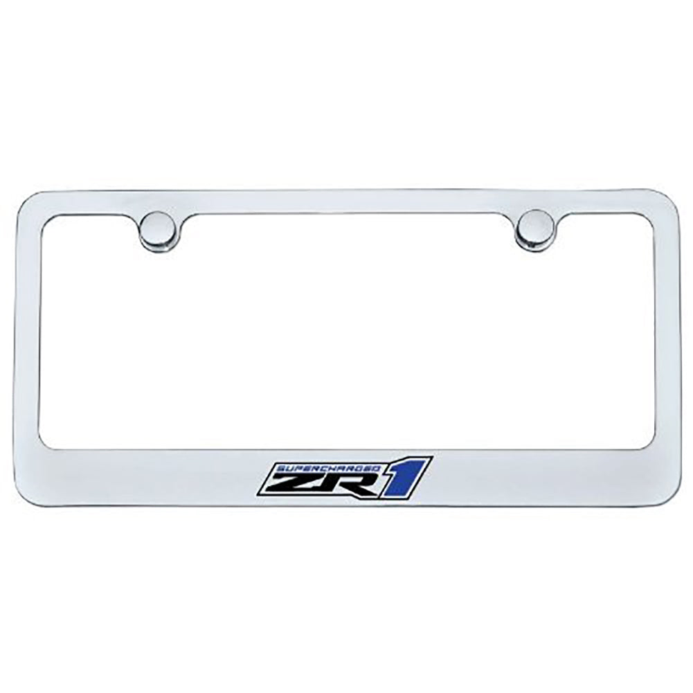 C6 ZR1 Corvette License Plate Frame - Chrome-SR1 Performance