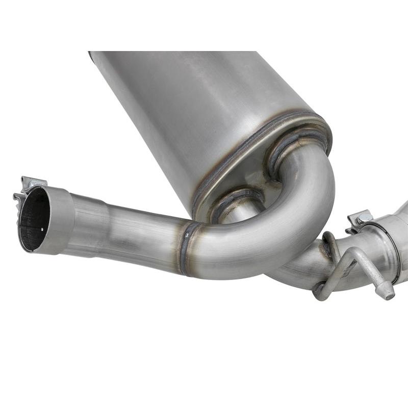 aFe Rebel Series 2.5in 409 SS Axle-Back Exhaust w/Polished Tips 07+ Jeep Wrangler (JK) V6 3.6L/3.8L-SR1 Performance