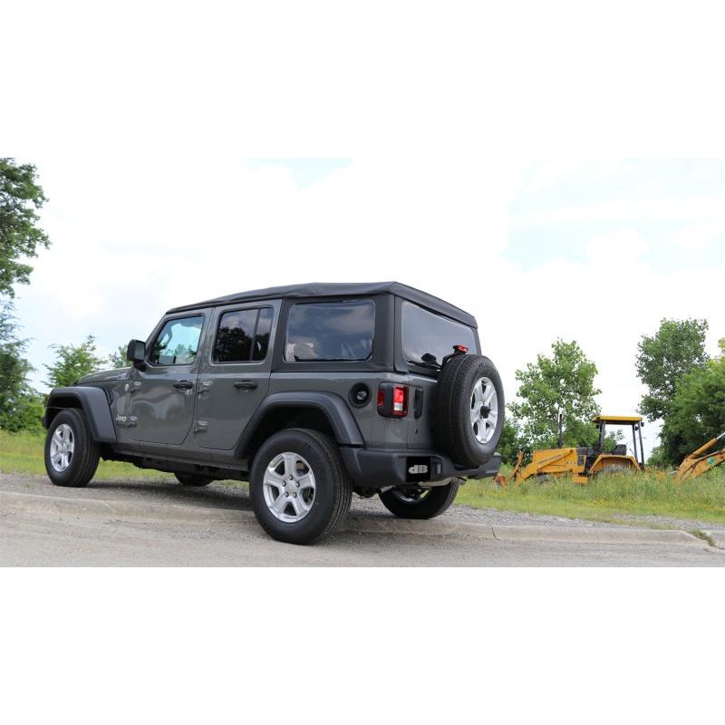 Corsa 2018-2024 Jeep Wrangler JL 2.5in Dual Rear Turn Down Exit Sport Axle-Back Exhaust-SR1 Performance