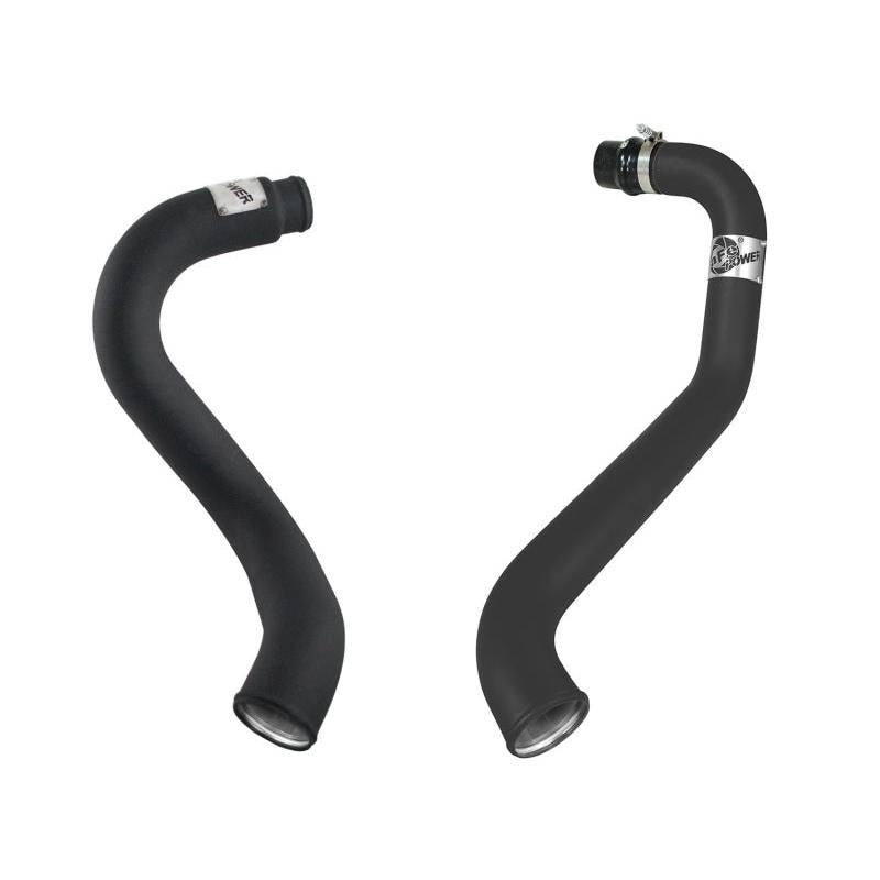 aFe BladeRunner 3in Black Intercooler Hot Cold Side Tubes Combo 02-04 GM Diesel Trucks 6.6L V8 (td)-SR1 Performance