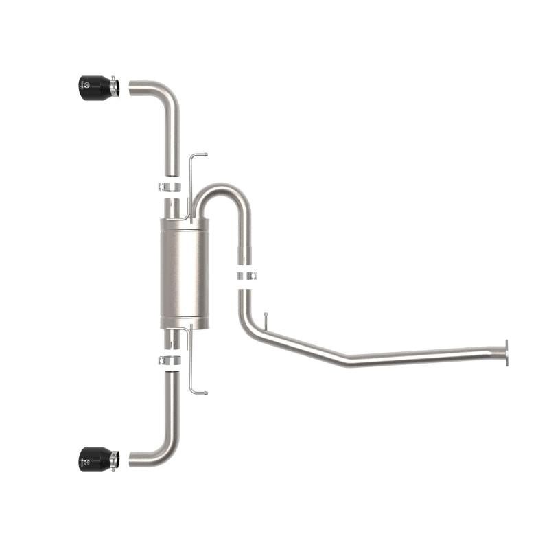 aFe POWER Takeda 19-21 Toyota RAV4 L4-2.5L 304SS CB Exhaust w/ Black Tips-SR1 Performance