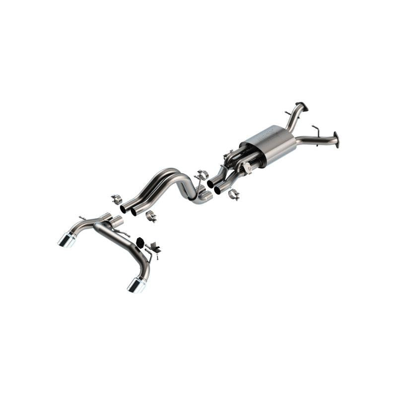 Borla 22-24 Ford Bronco Raptor V6 Turbo AT 2WD / 4WD ATAK Catback Exhaust w/ 4in Chrome Tips-SR1 Performance