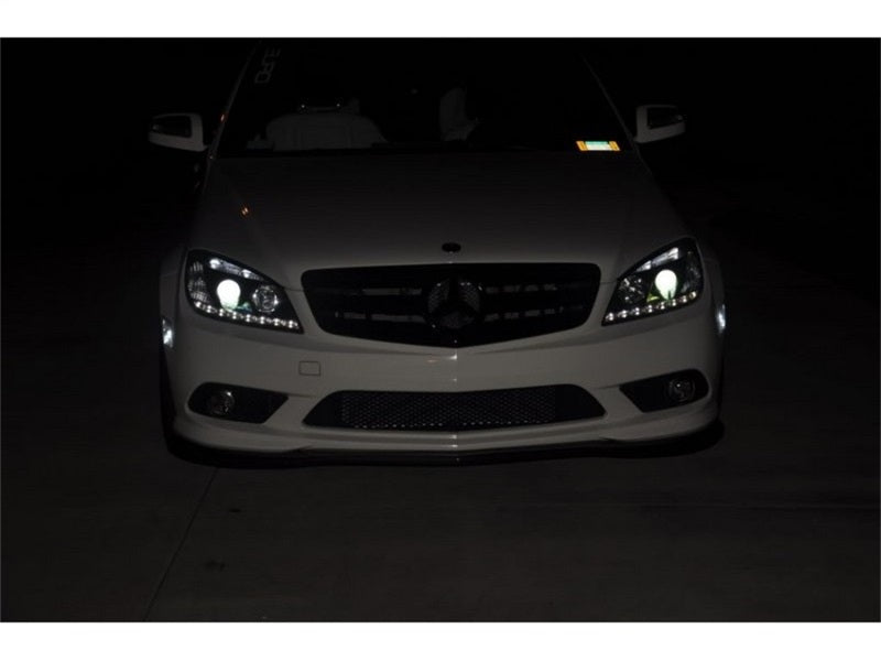 Spyder Mercedes Benz C-Class 08-11 Projector Headlights Halogen - DRL Blk PRO-YD-MBW20408-DRL-BK-SR1 Performance