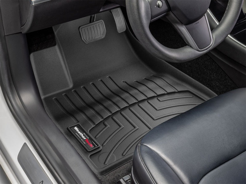 WeatherTech DigitalFit Front FloorLiner for Tesla Model 3 (2017-2022), Black