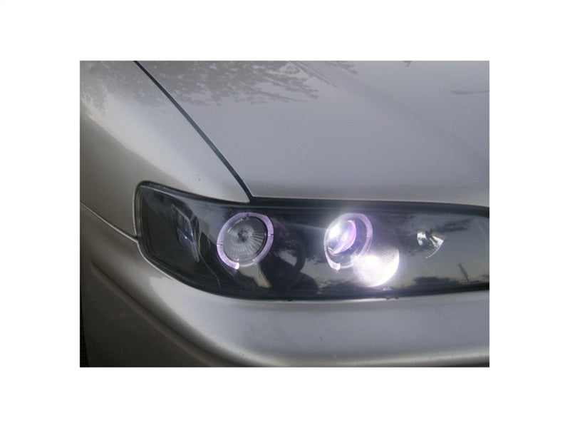 Spyder Honda Accord 94-97 1PC Projector Headlights LED Halo Amber Reflctr Blk PRO-YD-HA94-AM-BK-SR1 Performance