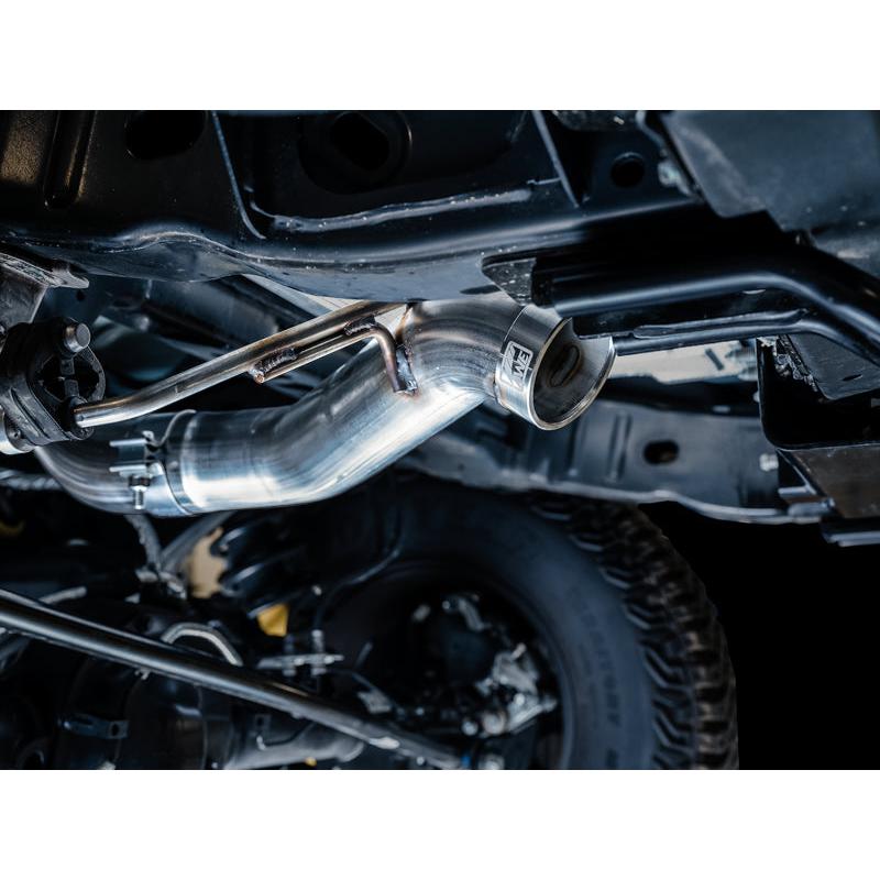 AWE Tuning 2021+ Ford Bronco 0FG Exhaust (No Tips) w/ Bash Guard-SR1 Performance