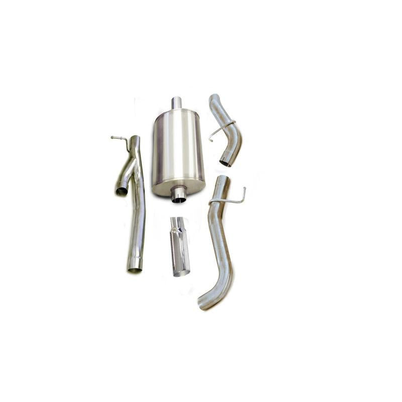 Corsa 2005-2006 Chevrolet Silverado Crew Cab/Short Bed 1500 6.0L V8 Polished Sport Cat-Back Exhaust-SR1 Performance