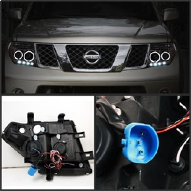 Spyder Nissan Frontier 05-08 Projector Headlights LED Halo LED Smke PRO-YD-NF05-HL-SM-SR1 Performance