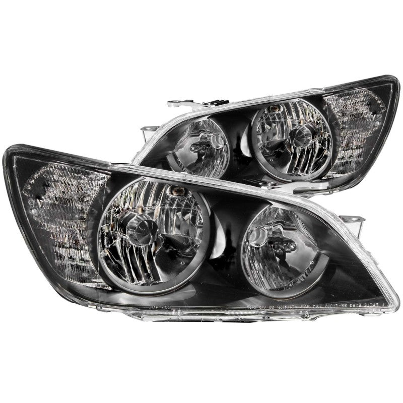 ANZO 2001-2005 Lexus Is300 Crystal Headlights Black-SR1 Performance
