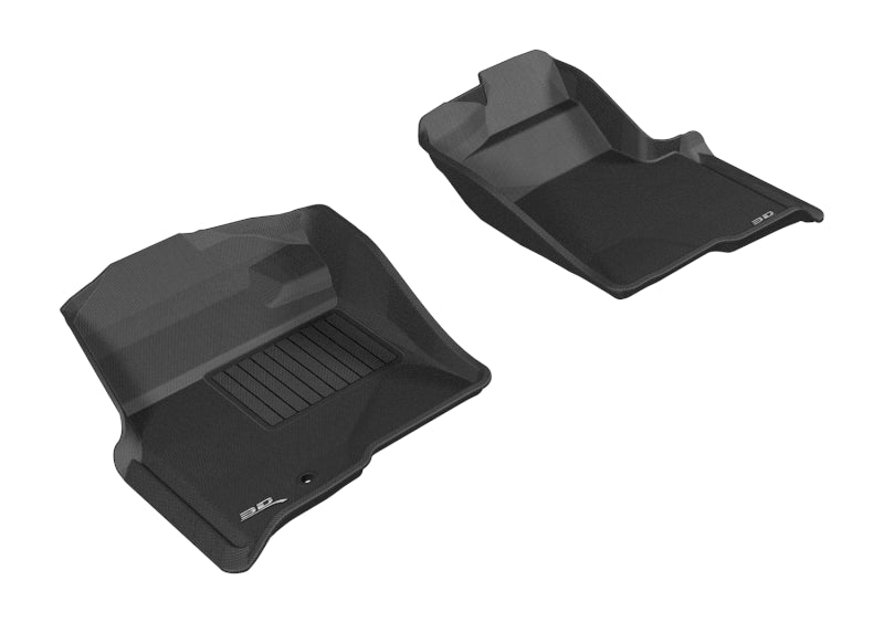 3D MAXpider 2009-2010 Ford F-150 Regular/Supercab/Supercrew Kagu 1st Row Floormat - Black-SR1 Performance