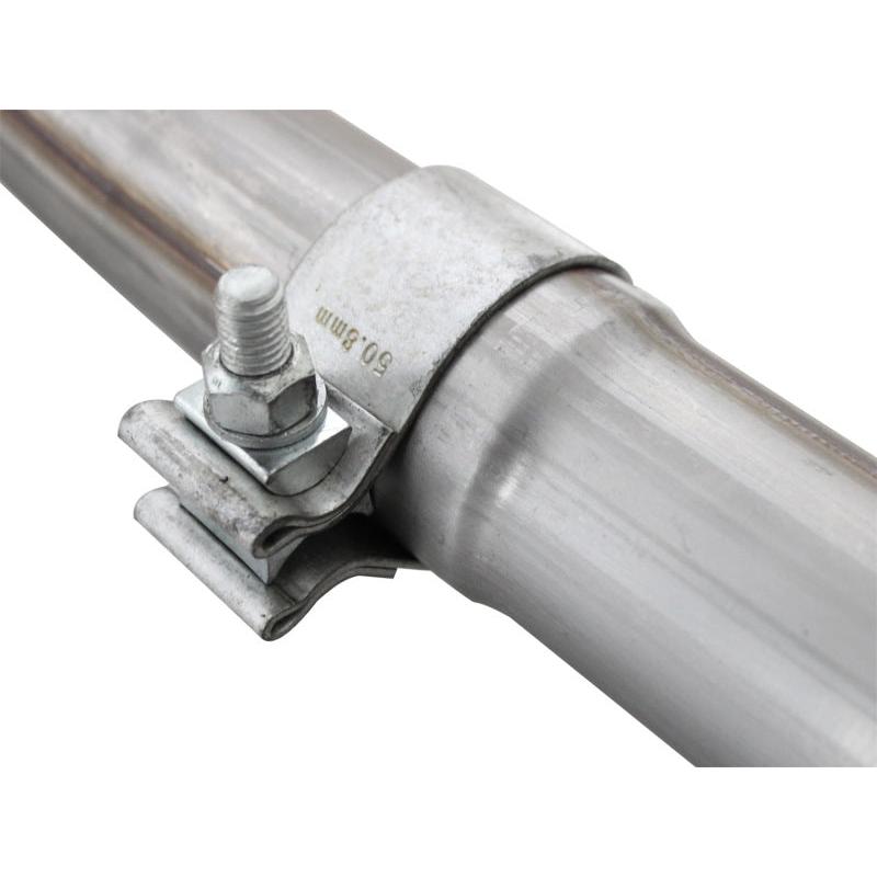 aFe Power Twisted Steel Y-Pipe Stainless Steel 2.5in 12-14 Jeep Wrangler V6 3.6L-SR1 Performance