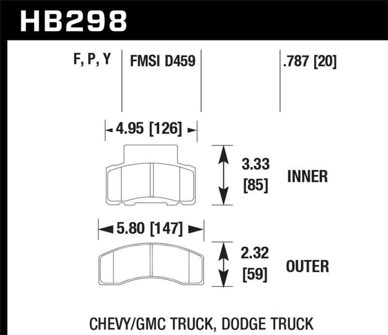 Hawk Super Duty Street Brake Pads-SR1 Performance