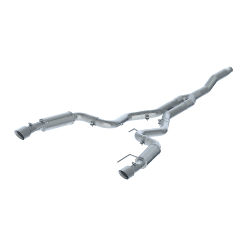 MBRP 15-18 Ford Mustang EcoBoost 2.3L T409 3in Cat Back Dual Split Rear Exit (Street Version)-SR1 Performance