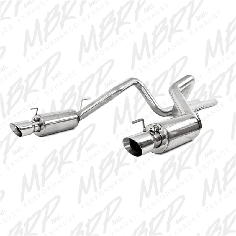 MBRP 05-09 Ford Shelby GT500 / GT Dual Split Rear Street Version 4in Tips T409 Exhaust System-SR1 Performance