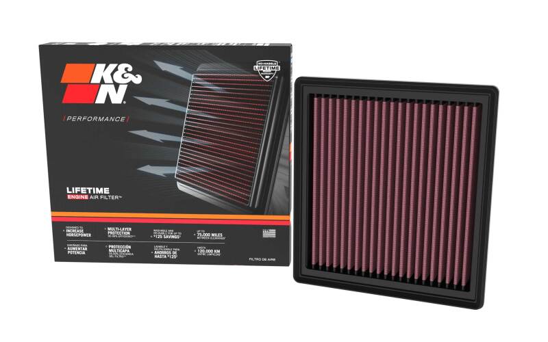 K&N 2024 Mazda CX-90 High-Flow Engine Air Filter-SR1 Performance