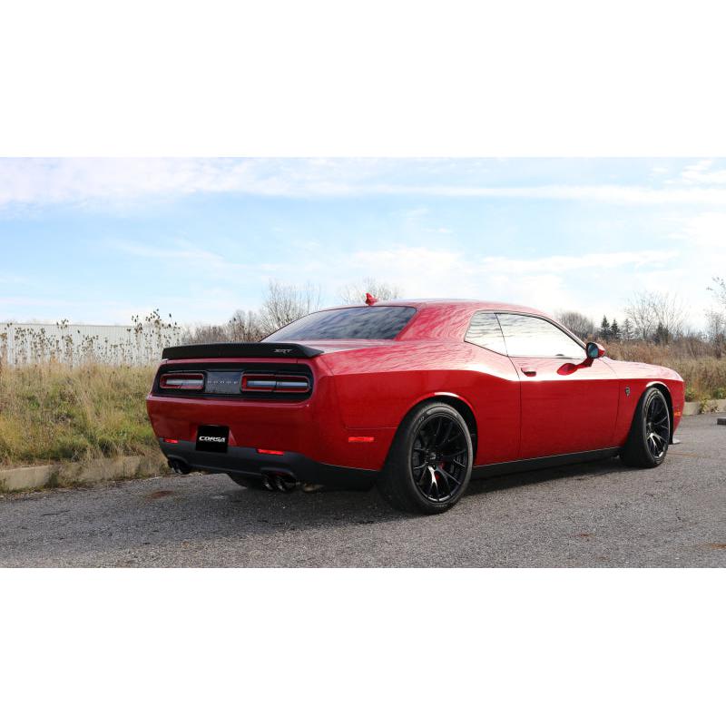 Corsa 2015-2023 Dodge Challenger Hellcat Dual Rear Exit Sport Exhaust w/ 3.5in Black Tips-SR1 Performance