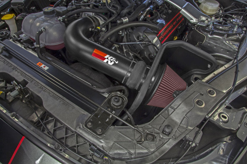 K&N 2016-2017 Ford Mustang Shelby 5.2L V8 Typhoon Cold Air Intake System-SR1 Performance