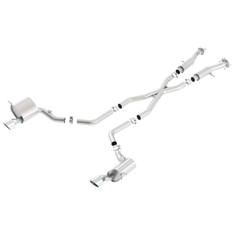 Borla 2015 Jeep Grand Cherokee SRT8 ATAK Dual Round Rolled Exit Catback Exhaust-SR1 Performance