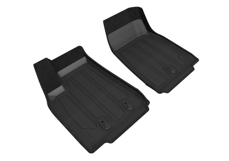 3D MAXpider 16-21 Tesla Model X Elegant Hybrid 1st Row Floormat - Black-SR1 Performance