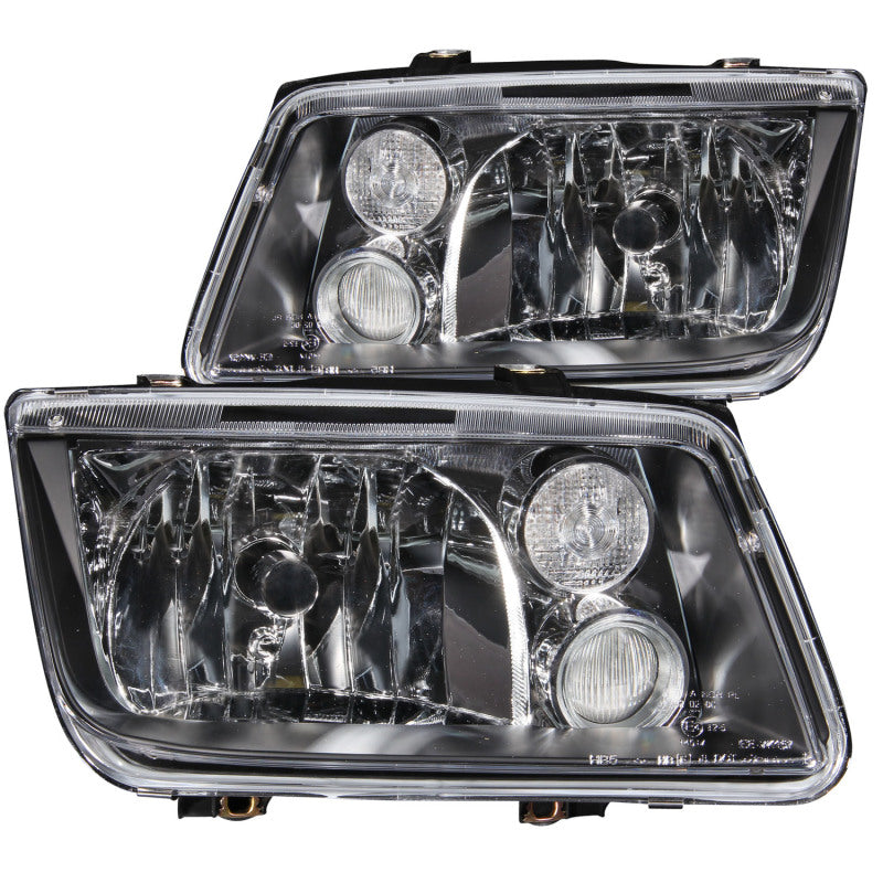 ANZO 1999-2005 Volkswagen Jetta Crystal Headlights Black w/o Bulbs-SR1 Performance