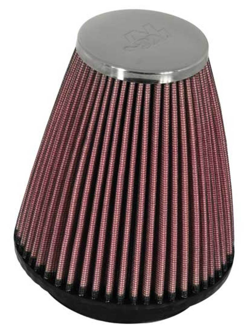 K&N Universal Chrome Filter 2.25 Inch Flange / 3.5 Inch Base / 2 Inch Top / 4 Inch Height-SR1 Performance