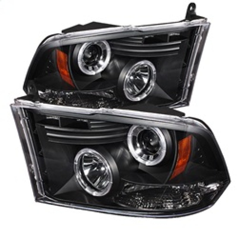 Spyder Dodge Ram 1500 09-14 10-14 Projector Headlights Halogen- LED Halo LED - Blk PRO-YD-DR09-HL-BK-SR1 Performance