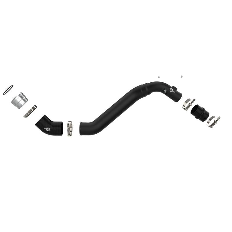 aFe Bladerunner Intercooler Cold Charge Pipe Black 3.5-2.75in 2021+ Ford F-150 V6-2.7L (tt)-SR1 Performance