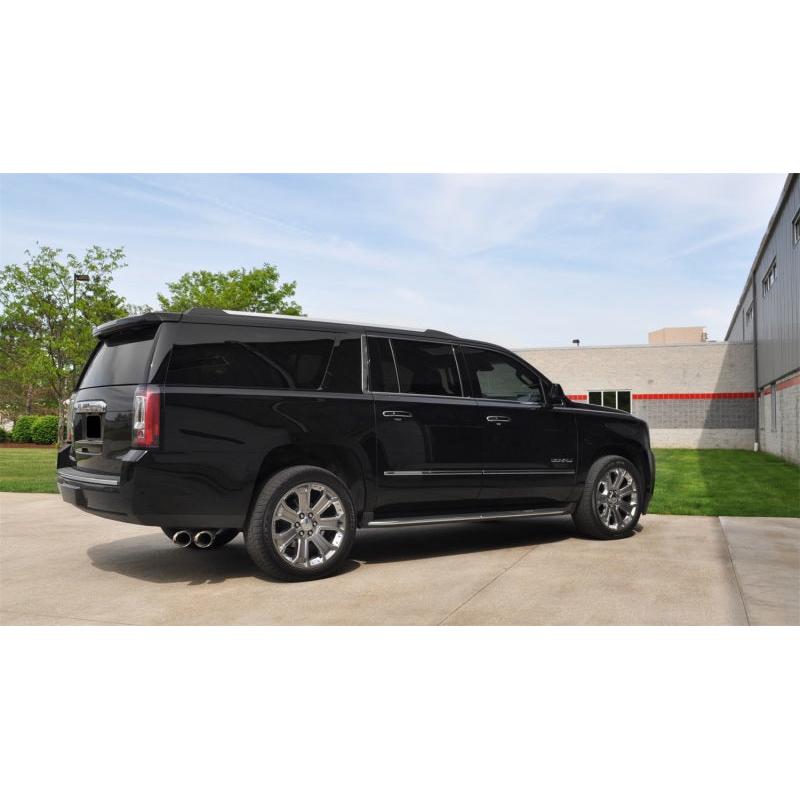 Corsa 2015-2020 GMC Yukon Denali XL 6.2L V8 3in Cat-Back Single Side Exit Twin 4in Polished Tips-SR1 Performance