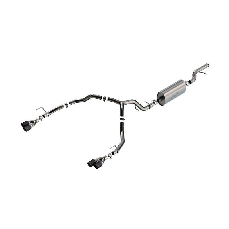 Borla 21-22 Chevrolet Tahoe 5.3L V8 2/4WD 4DR 3in/2.75in Touring Cat-Back Exhaust -Carbon Fiber Tips-SR1 Performance