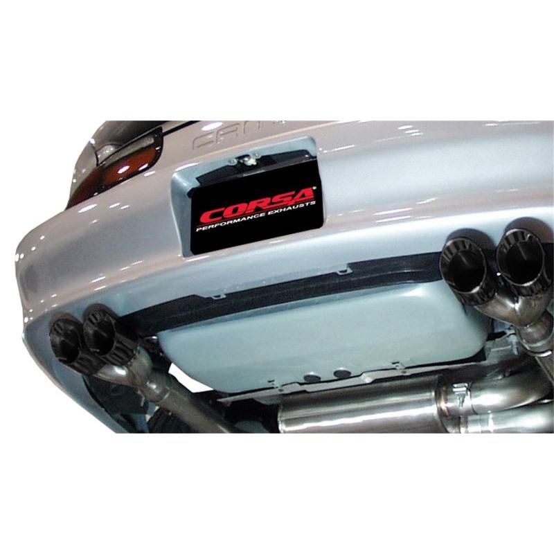 Corsa 1998-2002 Chevrolet Camaro Convertible Z28 5.7L V8 LS1 Black Tip Sport Cat-Back Exhaust-SR1 Performance