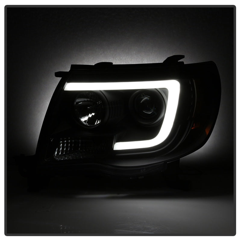 Spyder Toyota Tacoma 05-11 Projector Headlights - Light Bar DRL - Black PRO-YD-TT05V2-LB-BK-SR1 Performance