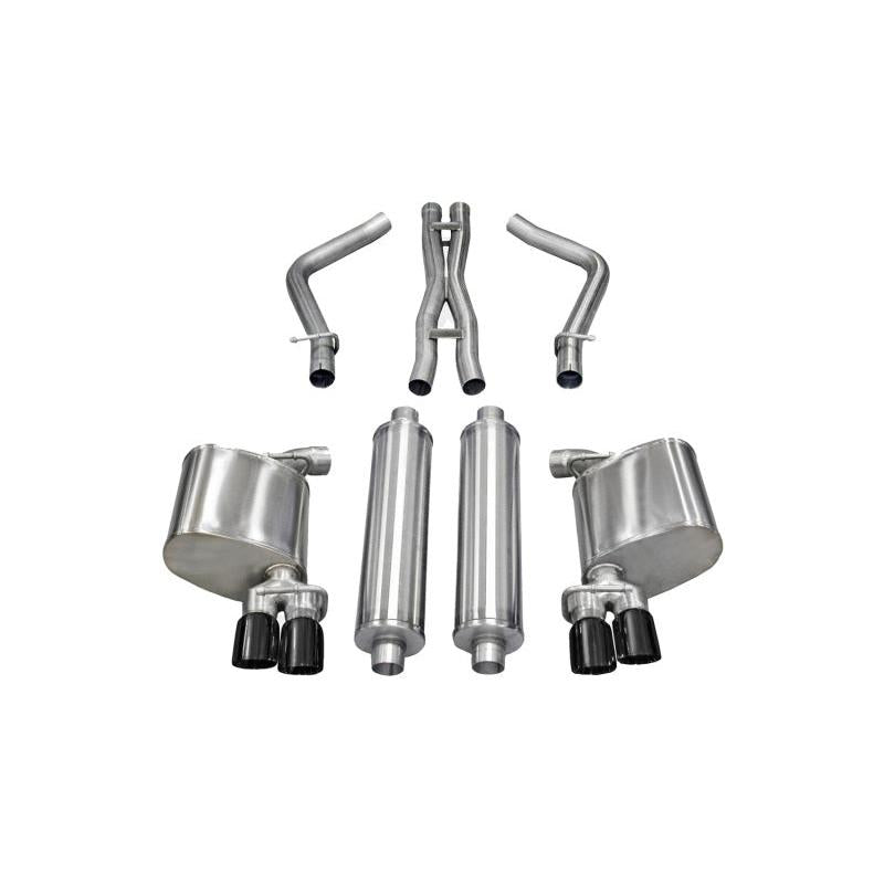 Corsa 2011-2014 Dodge Charger R/T 5.7L V8 Black Xtreme Cat-Back Exhaust-SR1 Performance