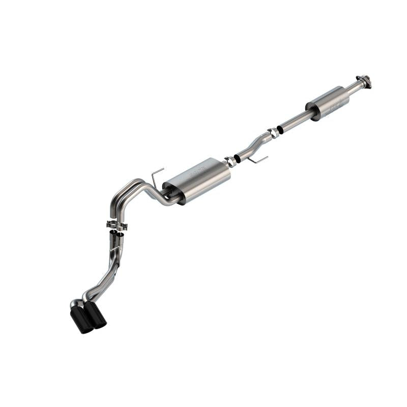 Borla F-150 2021 5.0L 4dr CC SB EC STB Lariat/KR/Pltnm/LTD 3/2.25 DSE Cat-Back Touring BLK CHR Tips-SR1 Performance