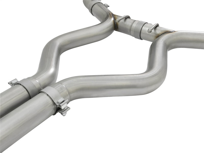 aFe MACHForce XP 3in Aggressive Toned Cat-Back Exhausts w/ Polished Tips 15-17 Ford Mustang V6/V8-SR1 Performance